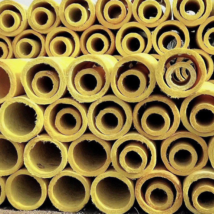 Heat Insulation Glass Wool Tube Shell With Aluminium Foil 1000mm
