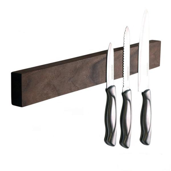 NdFeB Magnet Material 16-Inch Walnut Wooden Magnet Knife Holder Magnet Bar