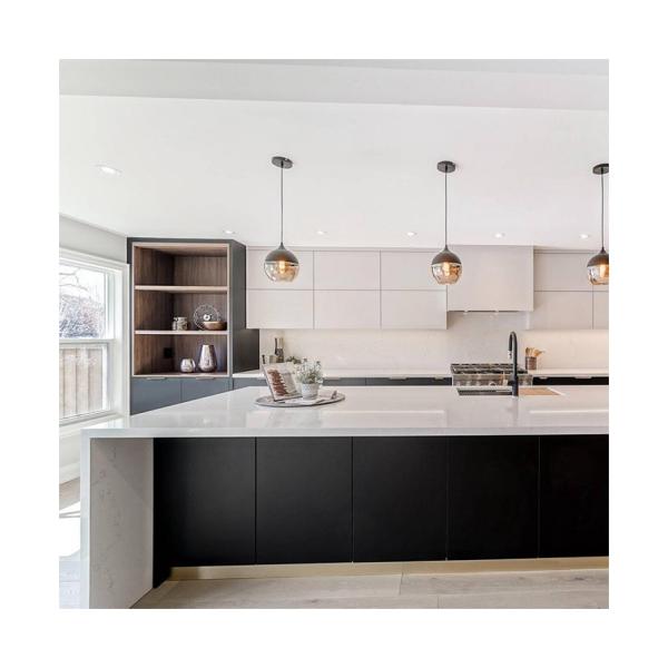 Modern Design Customized Veneer Color Waterproof Kitchen Cabinets from