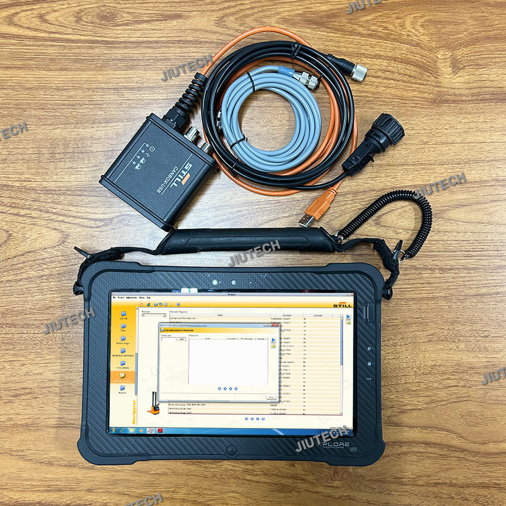 8.21 For Still Incado Box Diagnostic Kit for Still USB Interface forklift canbox FOR STILL Forklift Scanner Tools+tablet