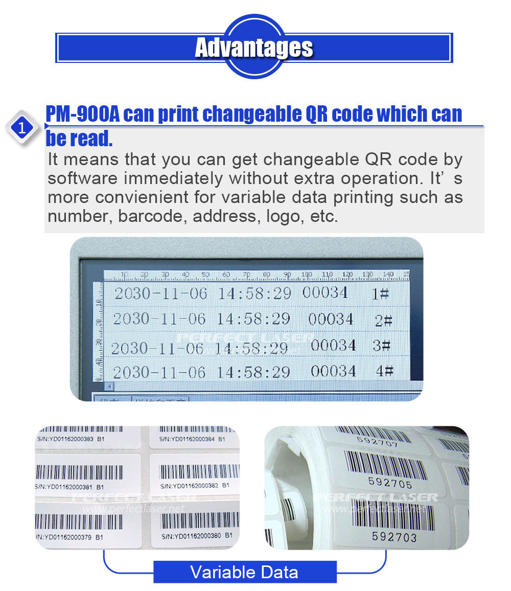 Fastest Batch Variable Industrial Inkjet Printer , Barcode Printing Machine High Resolution