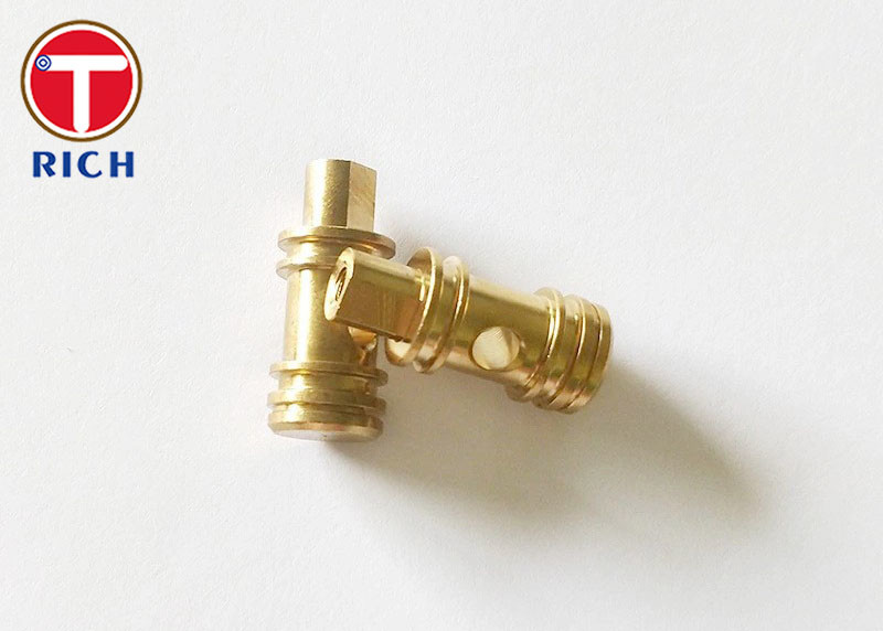CNC Brass Brass Turned Parts Precision Hardware Parts Turning And Milling Compound Machining