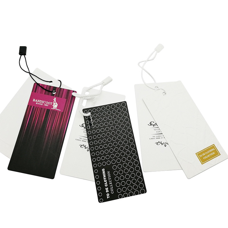 Printable Paper UHF RFID Apparel Tag RFID Clothing Hang Tag / Label Garment Tags