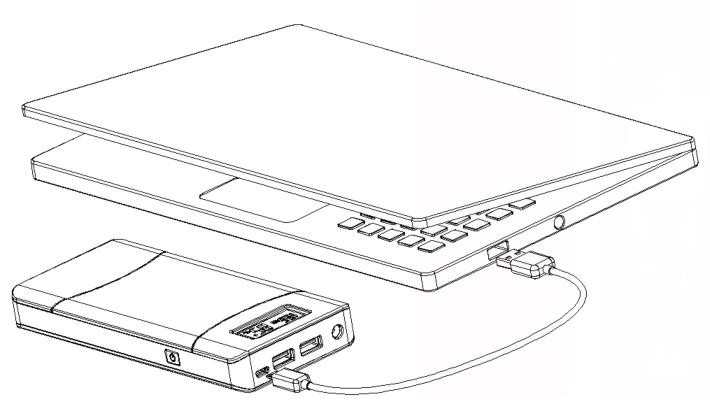 15600mAh 20100mAh Power Bank Computer Accessories QC2.0 USB Output 5V 9V 12V