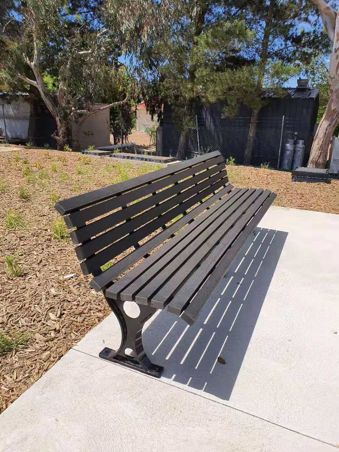3000mm Long Outdoor Wooden Bench For Campus School Street OEM