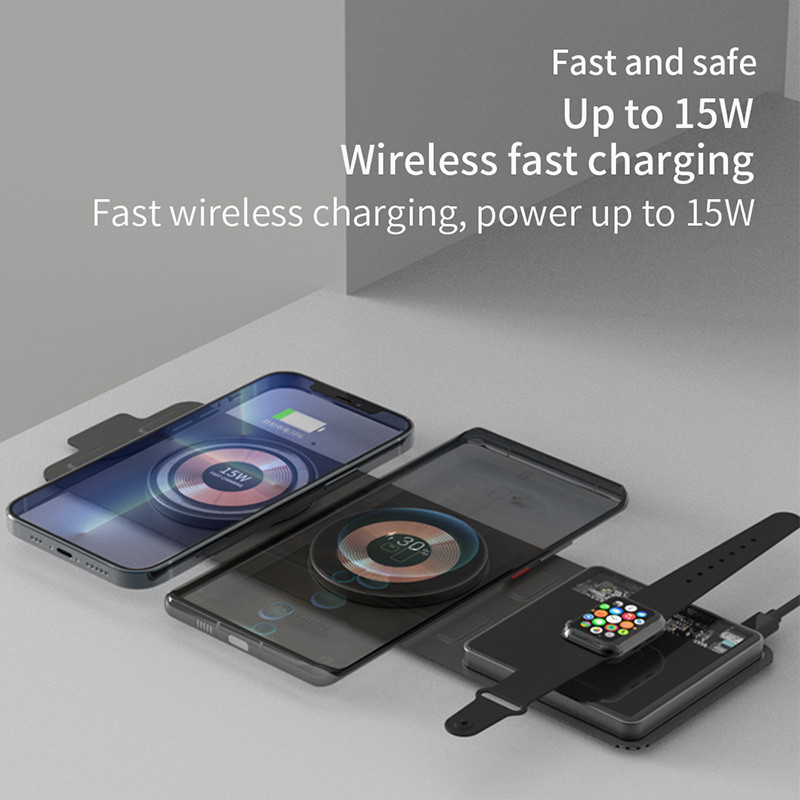 Most Selling Product Multifunction Chargers 3 In 1 Folding Magnetic Wireless Charger For Iphone 14