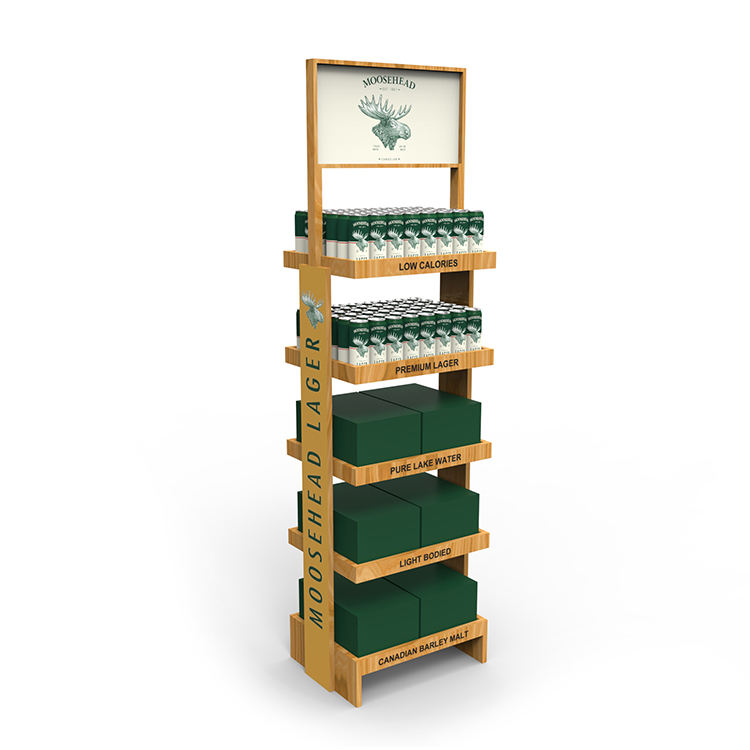 Cellphone Accessories Wooden Peg Display Stand With Hooks