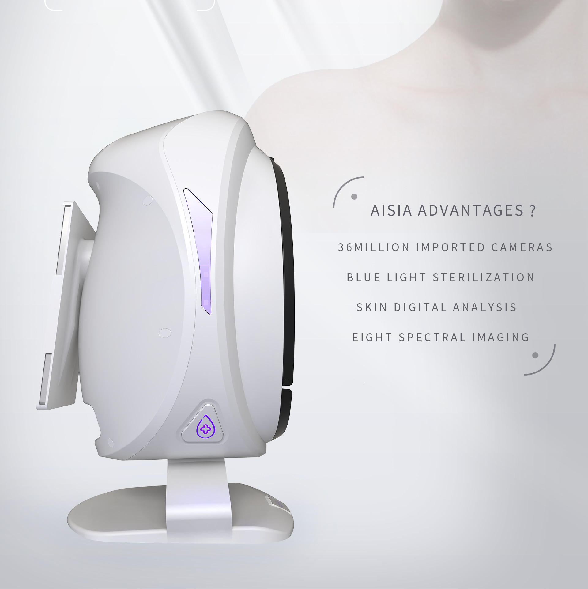 USB 2.0 Port Portable Skin Analysis Machine , Facial Scanner Skin Analyzer Machine