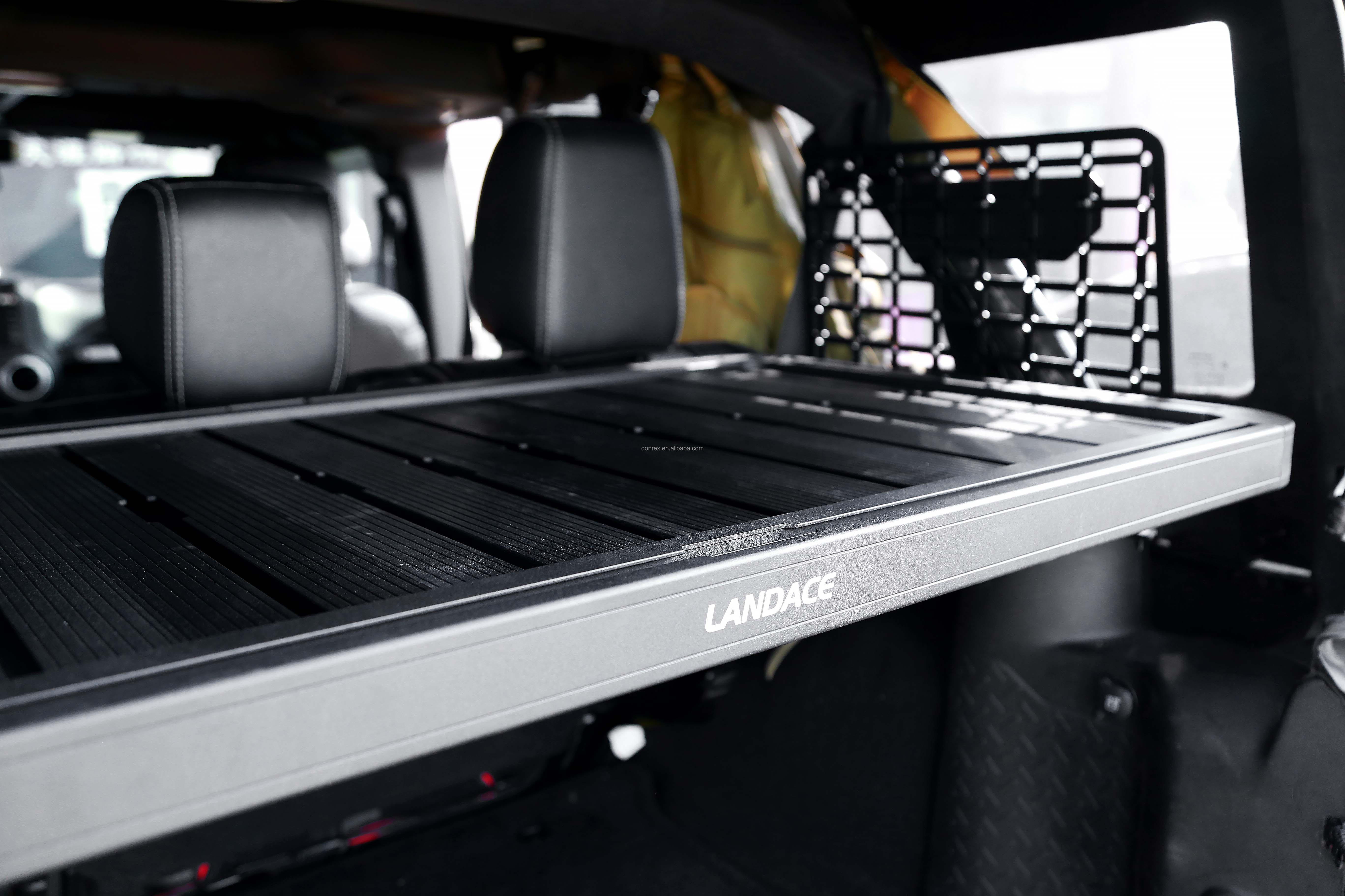 Off-Road Black Powder Coating T-Slot Aluminum Alloy Cargo Rack for Jeep Wrangler JL JK