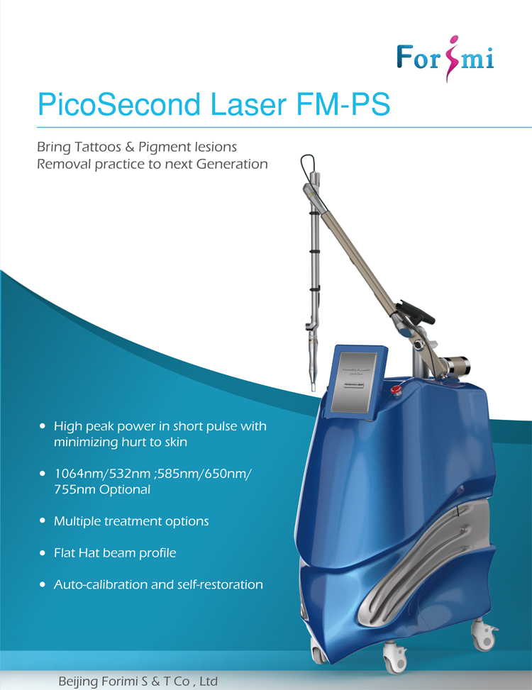 factory produced best korea lab all colors pico laser tattoo remover with Picosecond
