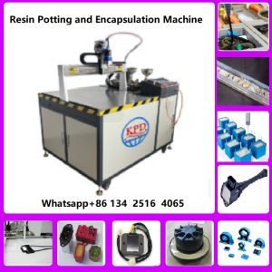 HV component epoxy potting and encapsulate machine meter mix dispenser