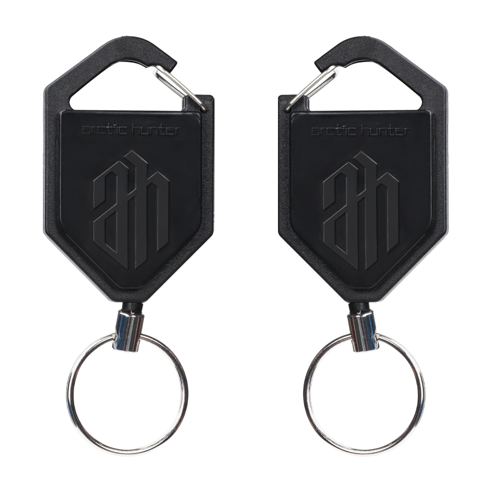 Deyi Badge Reel Fishing 2-Pack Locking Retractable Keychain Heavy Duty Badge Holder