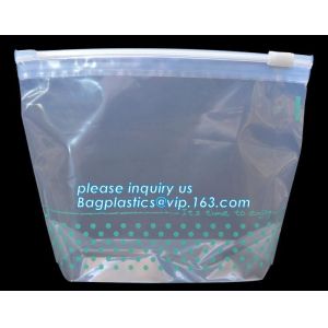Fresh vegetable Grape Cherries transparent plastic Packaging Bag, Slider Zipper