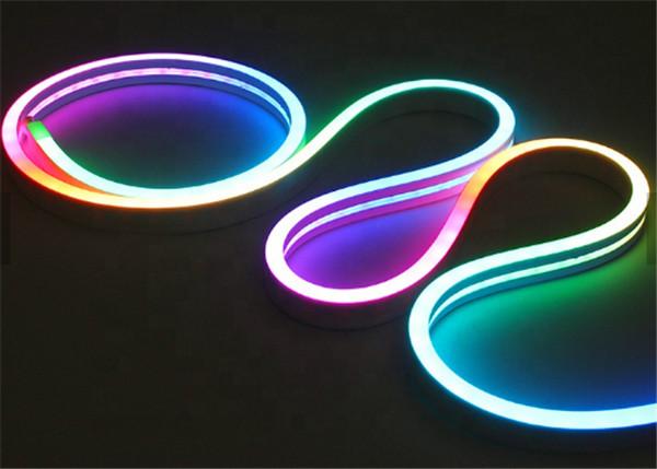 12V 24V LED Neon Rope Light Side View 10mm Wide LED Flex Tube Lights CE