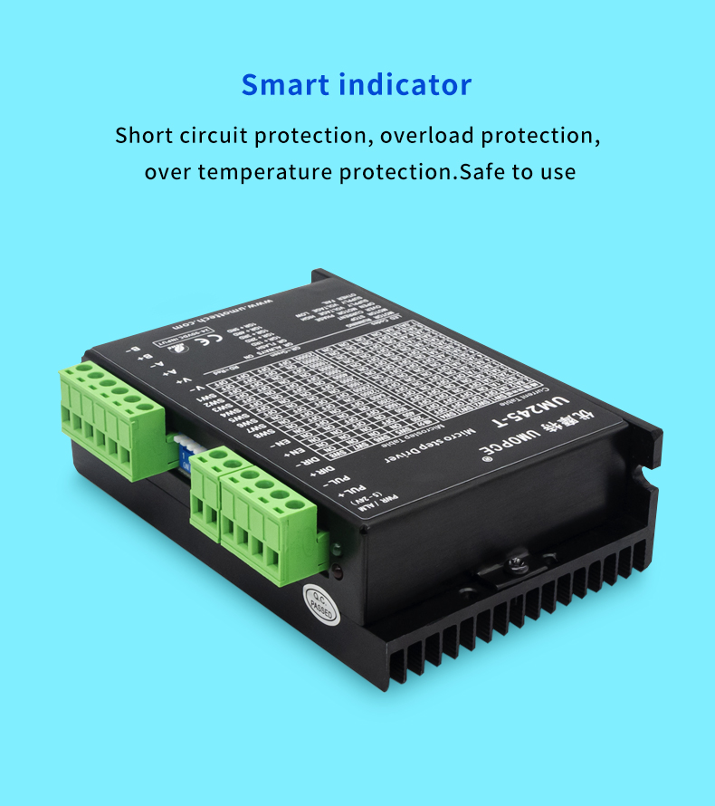 Current Setting 8 Block Stepper Motor Driver UM245-T 24V 5A for Nema23 Nema24 Nema34