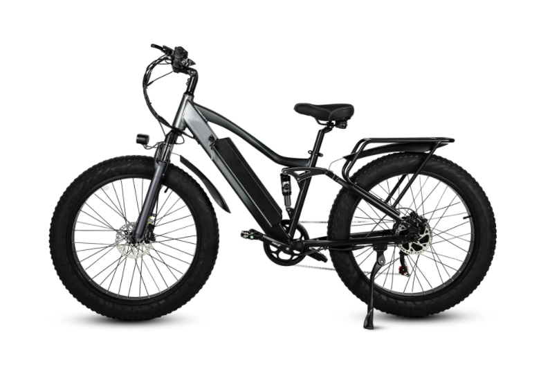 Fat Tire Electric Mountain Bikes For Adults 26 Inch 750W Motor 17Ah Lithium Battery