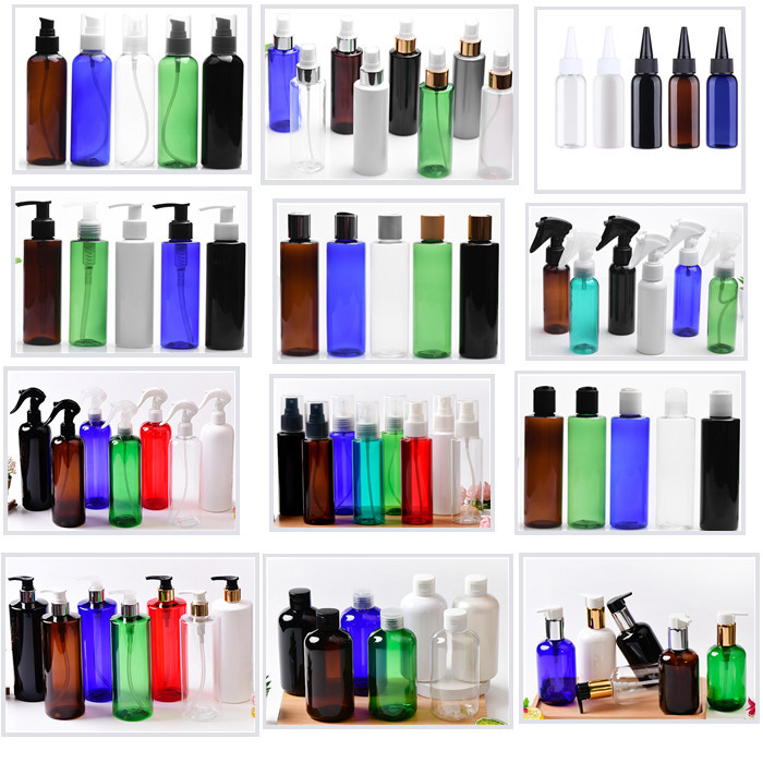 100ml Custom Logo Clear Amber Black Skincare Plastic Spray Bottle