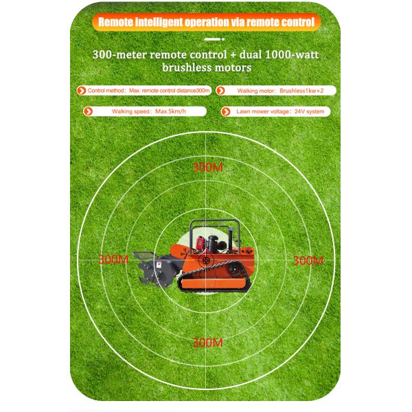 HTM1200 Intelligent Remote-Controlled Lawn Mower remote control unit