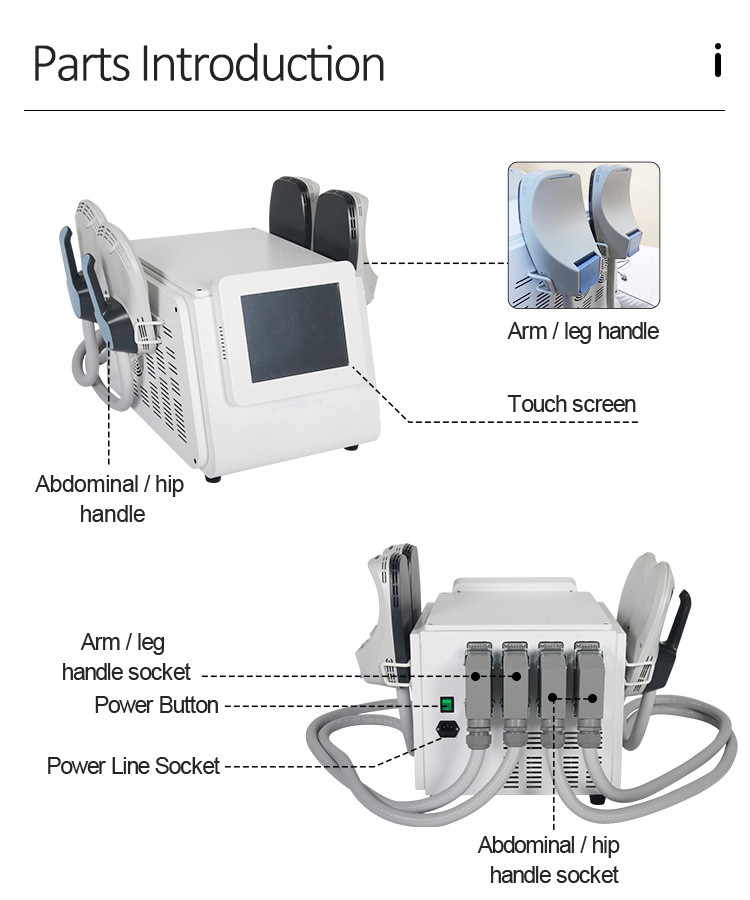 Vertical EMS Body Sculpture Machine 0-15Tesla Intensity Levels For Beauty Salon