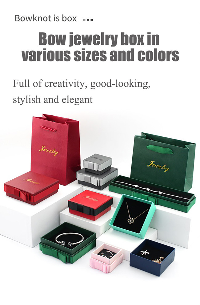 Customized Red Special Paper Box Stylish Jewelry Box For Rings