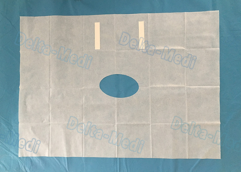 White Fenestrated Disposable Surgical Drapes Waterproof Sterile For Hospital Patient NWP Drape