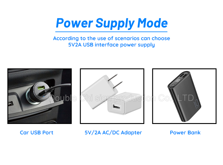 Indoor LED Digital Signage USB Input Interface for Store Hotel Bar Car Programmable