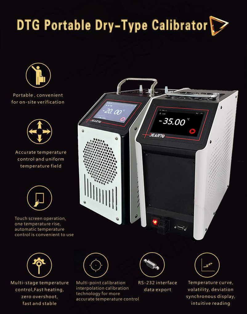 Portable PID Self-Control Cryostat Calibrator -35 To 150°C With 0.001C Display Resolution