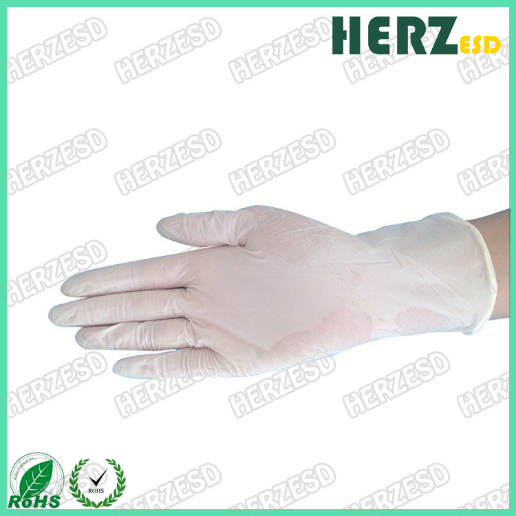 Waterproof Anti Oil ESD Hand Gloves , Nitrile Exam Gloves Powder Free Stretchable