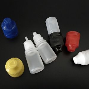 Transparent Black Customize Glass Plastic Dropper Bottles with Smooth Surface