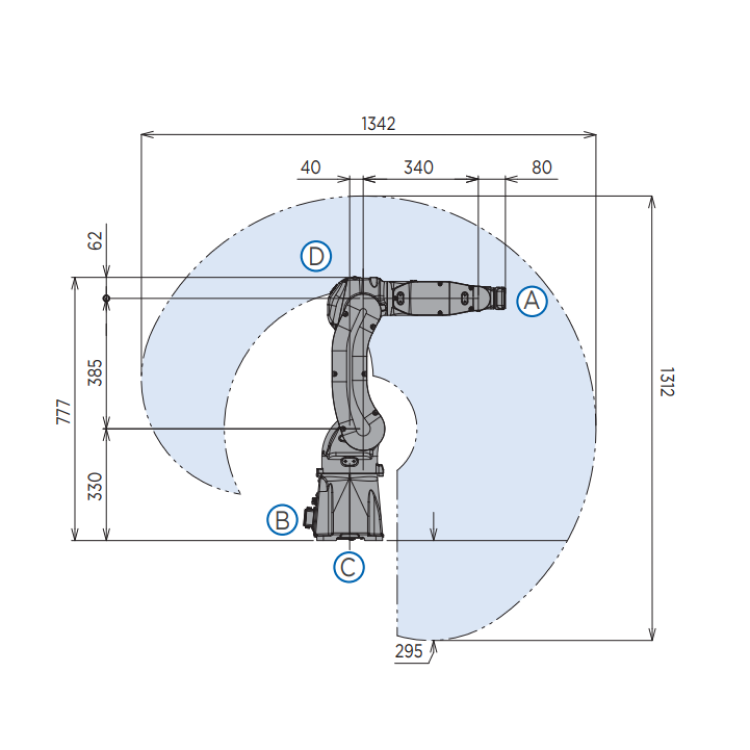 Industrial MOTOMAN-GP7 Yaskawa Robot Arm 6 Axis Arc Welding