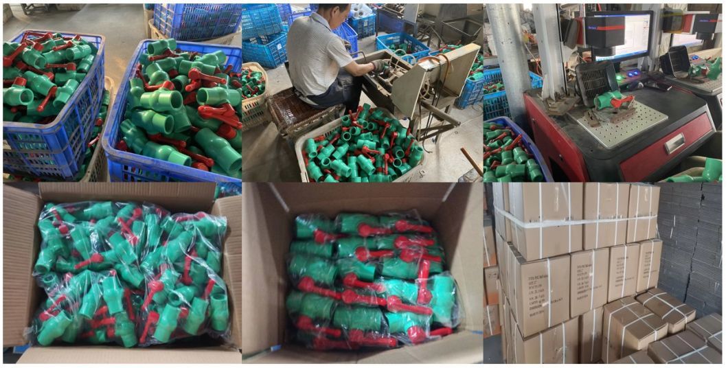 Wholesale Green Plastic PVC/UPVC Threaded Octagonal Ball Valve for Bangladesh