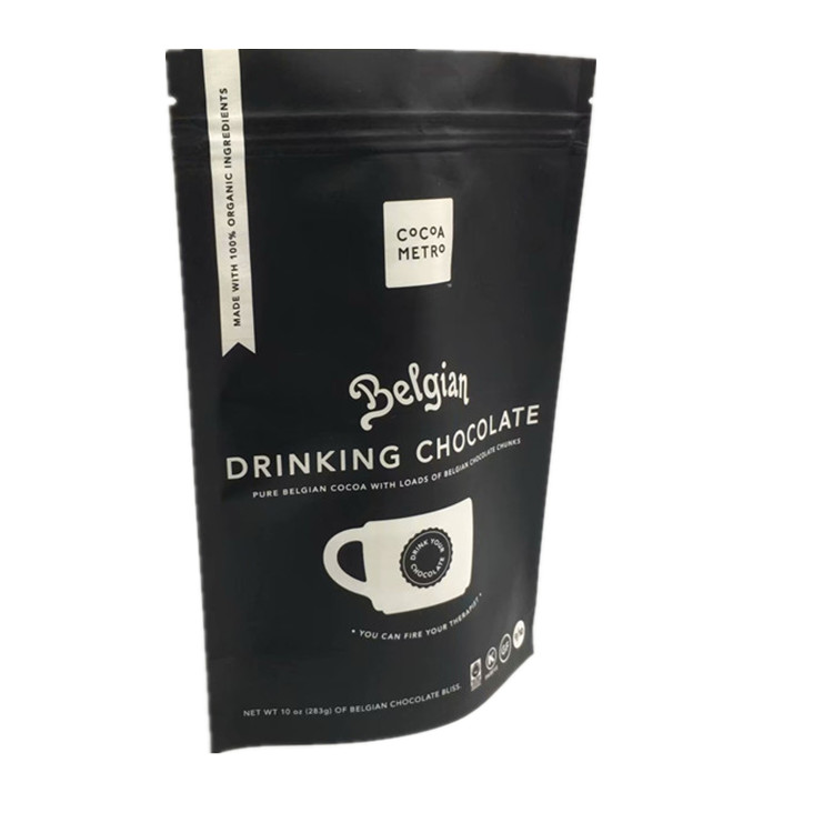 K Pouch Stand Up Coffee Bag Aluminum Resealable Custom Full Color Printing