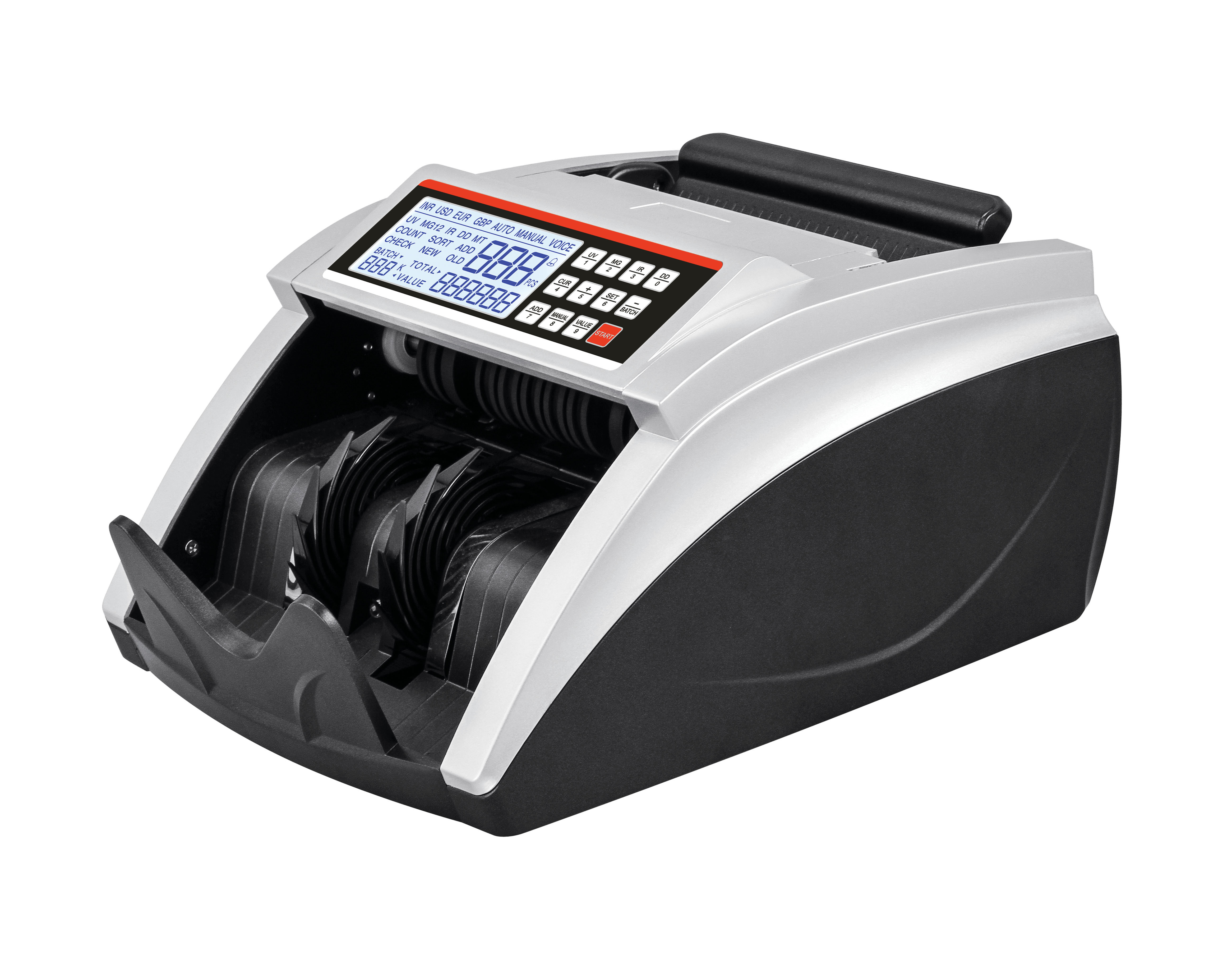 CHEAP BILL COUNTER for Bangladesh Money Counting machine with MG IR UV LCD SCREEN HEAVY DUTY COUNTING MACHINE