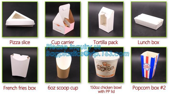 Custom Food Grade Paper Doughnet Box Wholesale,fast food take away paper box, custom printed food packaging bagease, pac
