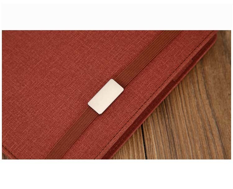 Leather A5 Wireless Charging Notebook With Built In Power Bank Recyclable
