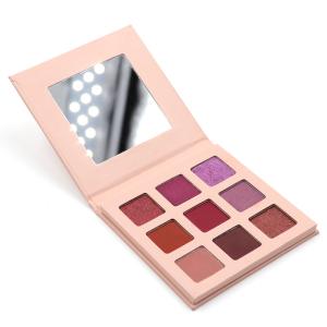  ISO 22716 Waterproof Cream Glitter Eyeshadow Palette With Mirror Manufactures