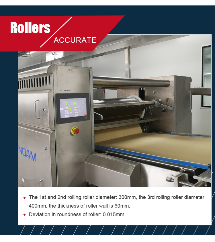 Customized Automatic Soft Puff Pastry Machine Pastry Dough Sheeter Machine