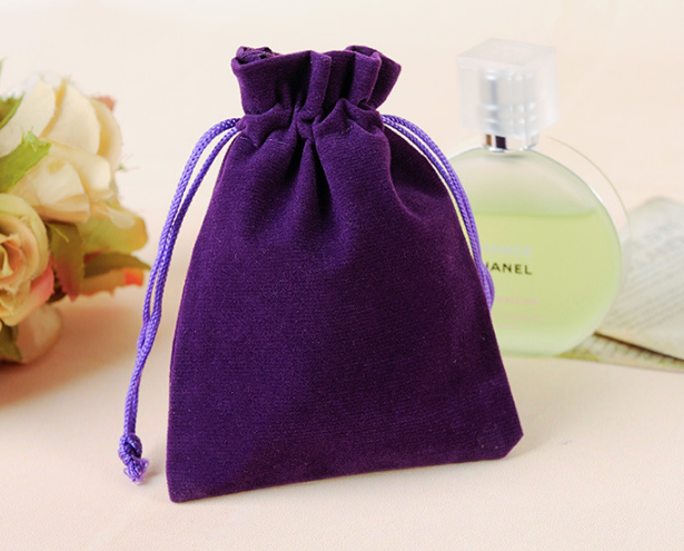 Eco Friendly Polyester Drawstring Sports Bag Small Velvet Bag For Gift Jewelry