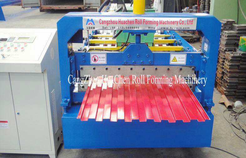 High Speed 3 Phases Shutter Door Roll Forming Machine With 18 Rows