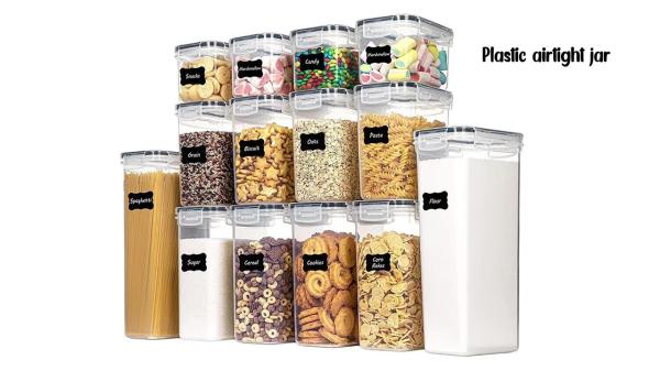 Hot Sale Food Containers Plastic Airtight Jar Sugar Bowl Various Capacities