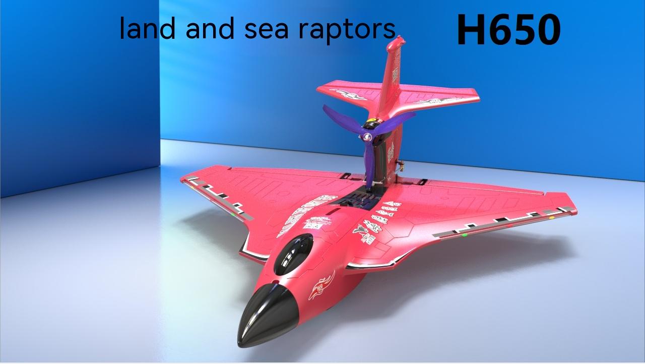 Lightweight Long Range Epp Foam Fixed Wing H650 2.4g Proportional Remote Control Rc Jet Fighter Brushless Fly Toy Outdoor