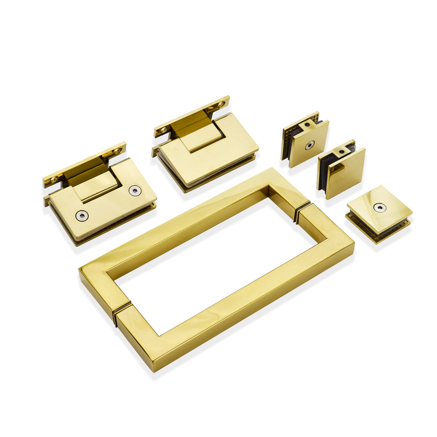 1.0mm Pipe Thickness Stainless Steel D Type Glass Door Pull Handle for Hotel Shower Room
