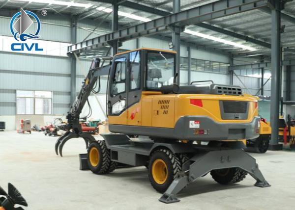 Small Wheel Excavator Engineering Rubber Wheel Excavators New 50/80 Hydraulic