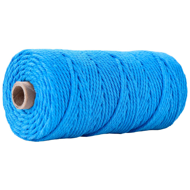 Green 3 Strand Twisted Nylon Rope 3mm Macrame Braided Cotton Rope