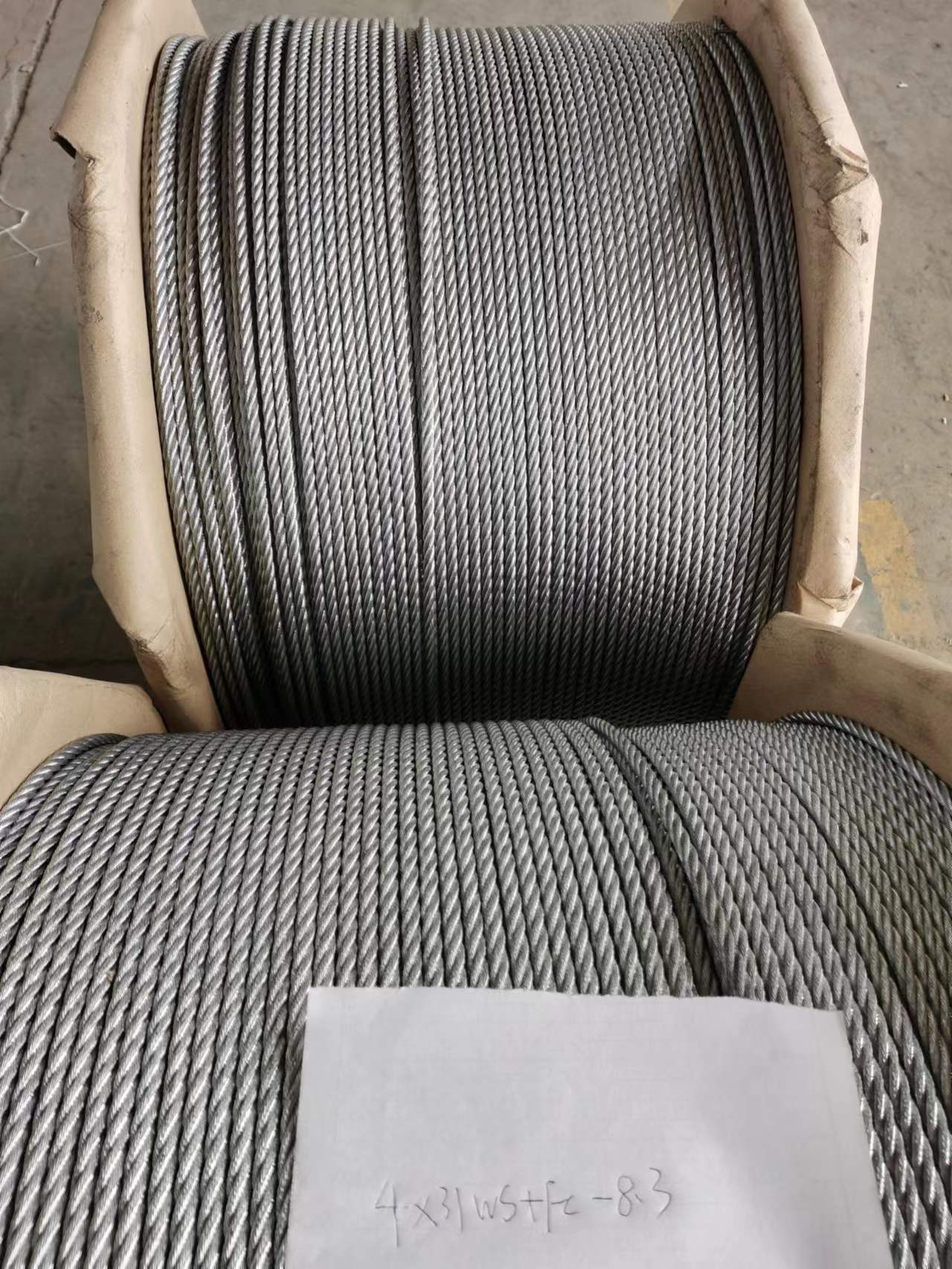 Heavy Duty Non-Alloy 8.3mm 4x31WS FC Hot-Dipped Galvanized Steel Wire Rope for Cradle