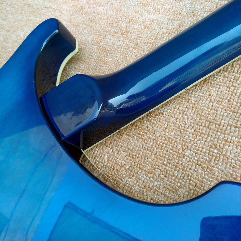 2018 Best Bass Top quality Rick 4003 model Ricken 4 strings Electric Bass guitar in blue color, Chrome hardware