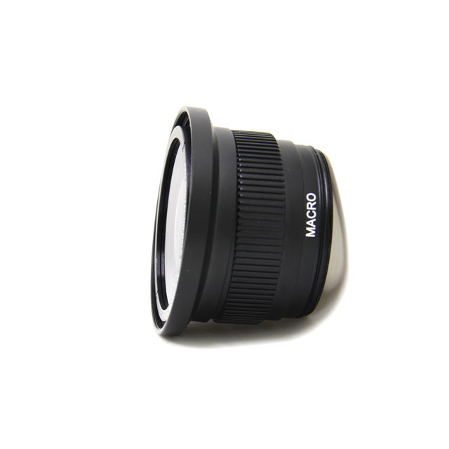 Black 0.35X Hd Super Wide Fisheye Lens External Light Size 70Mm X 41Mm