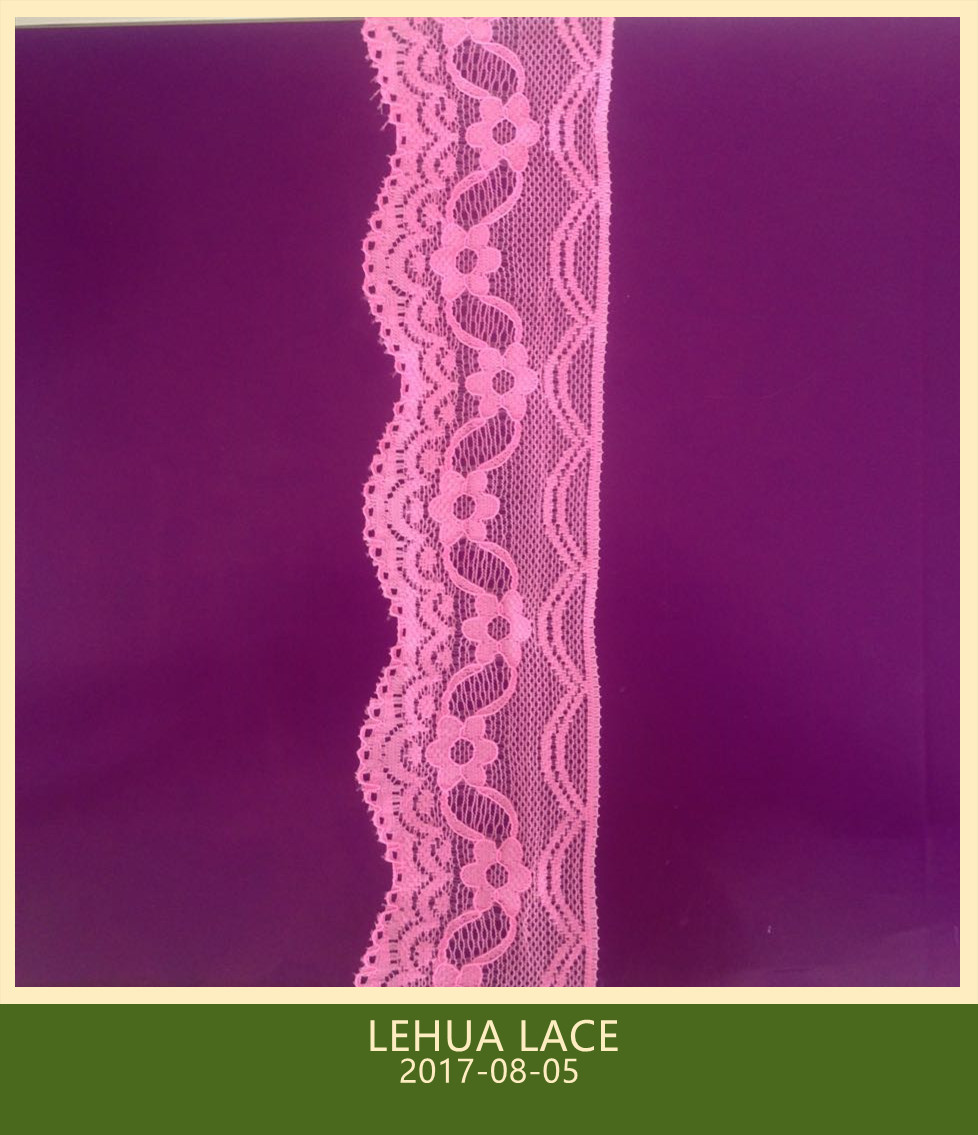Hot Selling and nice quality Nylon Spandex Stretchy Brazil Lace from China