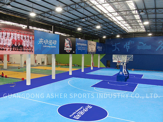 Indoor PVC Sports Flooring Abrasion Resistant For Badminton Court