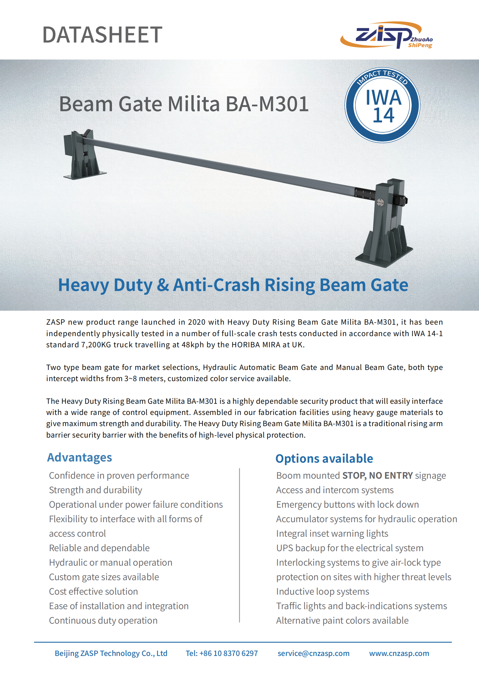 Heavy Duty High Security Rising Arm Barrier Manual Lift Barrier Gate